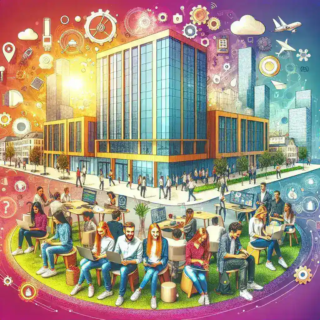 "Students engaged in hands-on technology training at TUMO Bilbao, the first TUMO center in Spain, fostering youth education in digital skills and innovation."